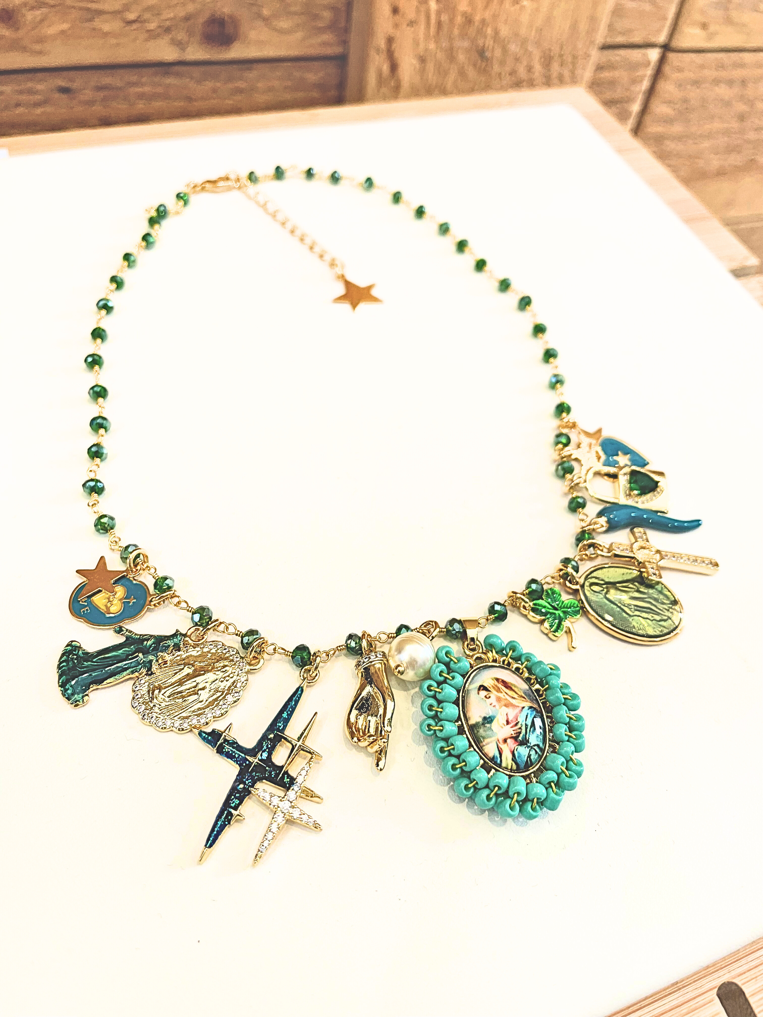 Collier Principessa Verde – Doré 18K