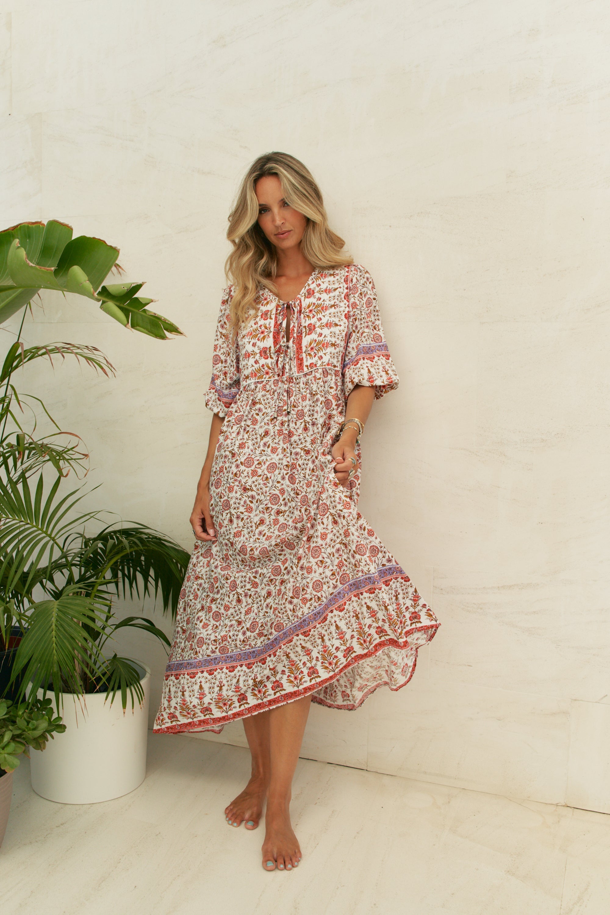 Robe longue love letters