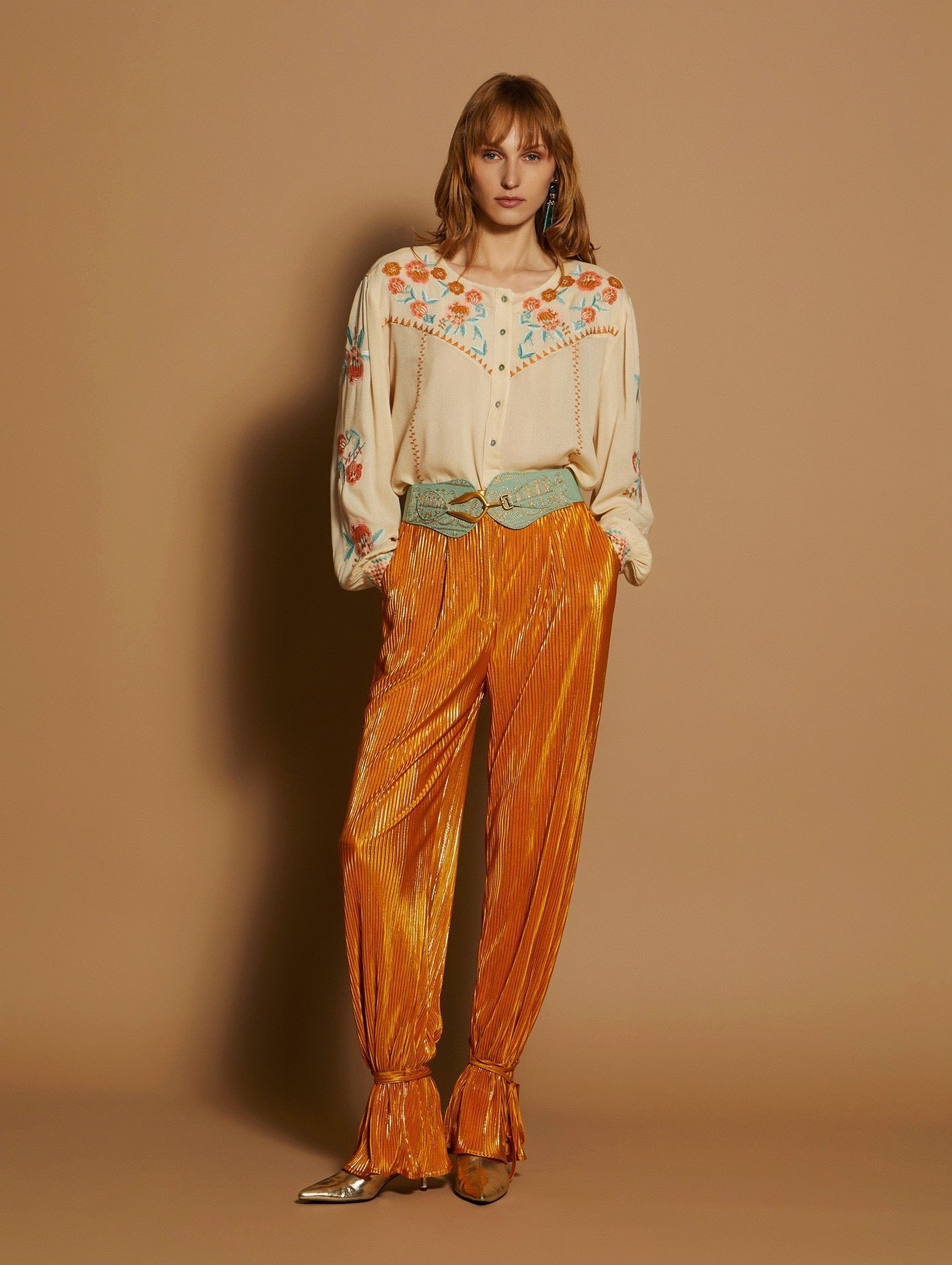 Chemisier bambula beige