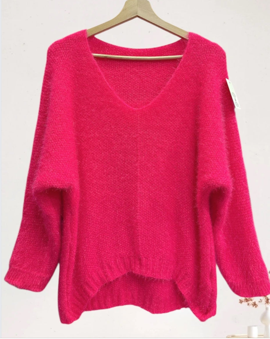 Pull Glow – Fuchsia irisé