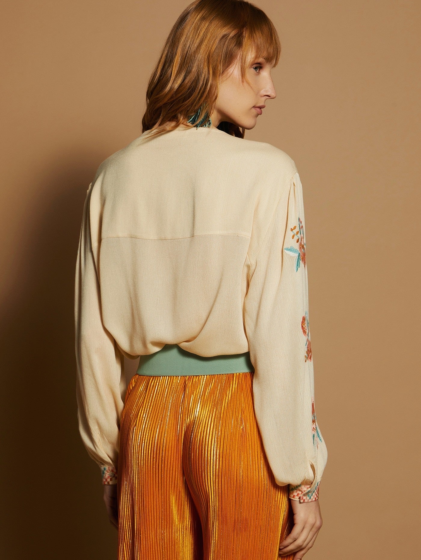 Chemisier bambula beige