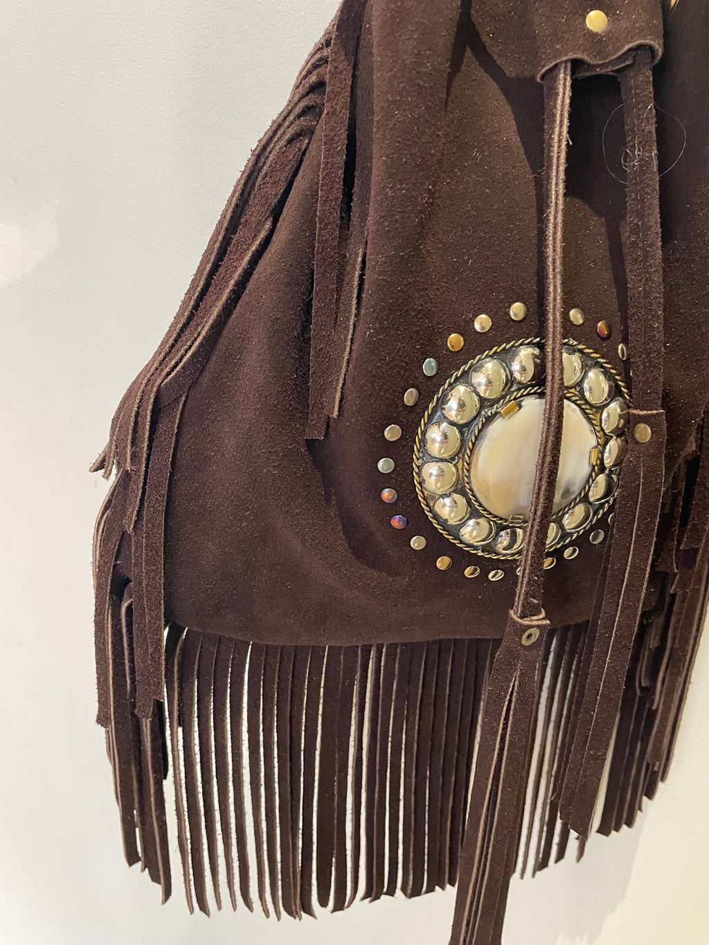 Sac Arizona Spirit – Suédine chocolat à franges