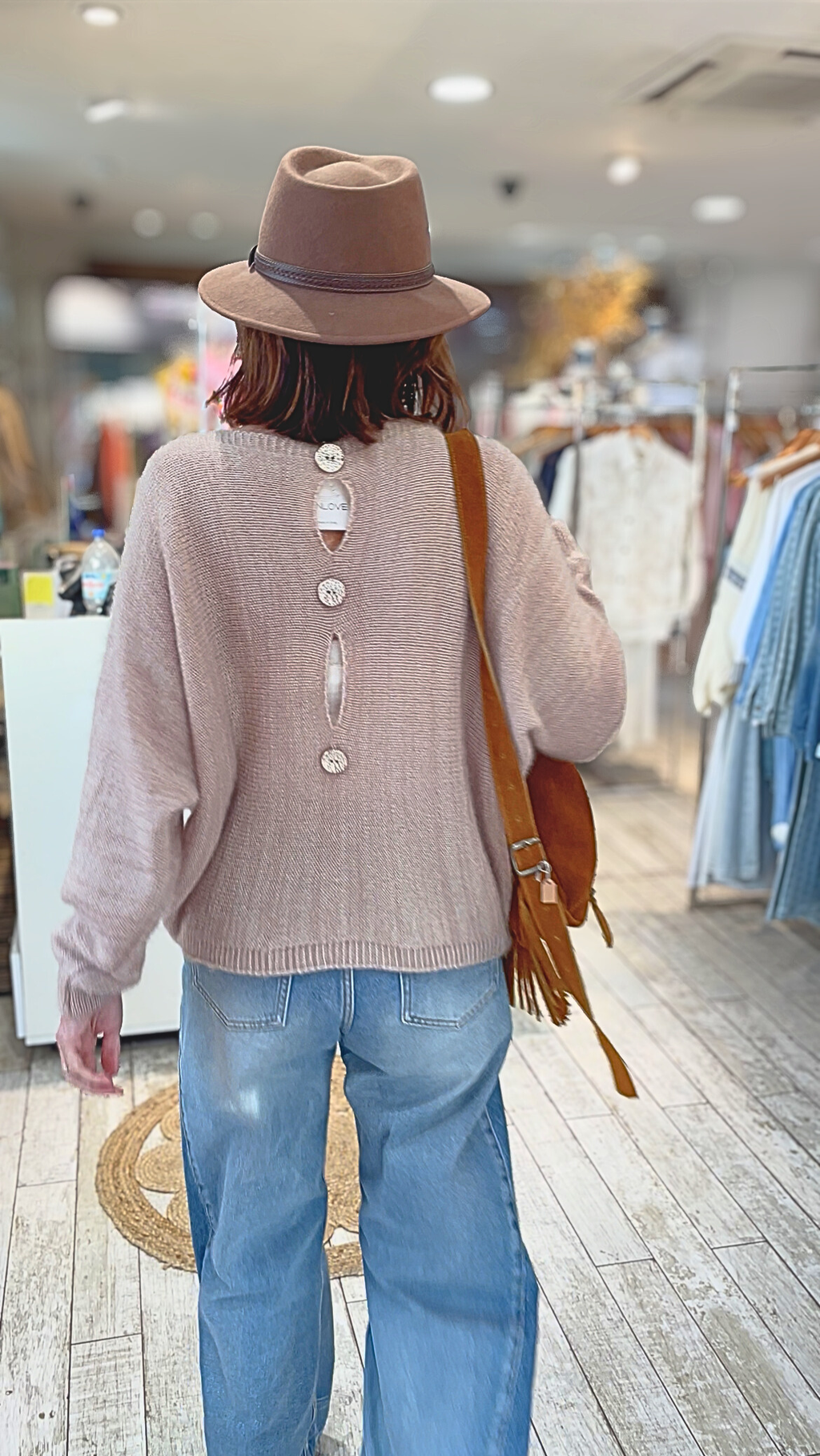 Pull Lumi beige irisé