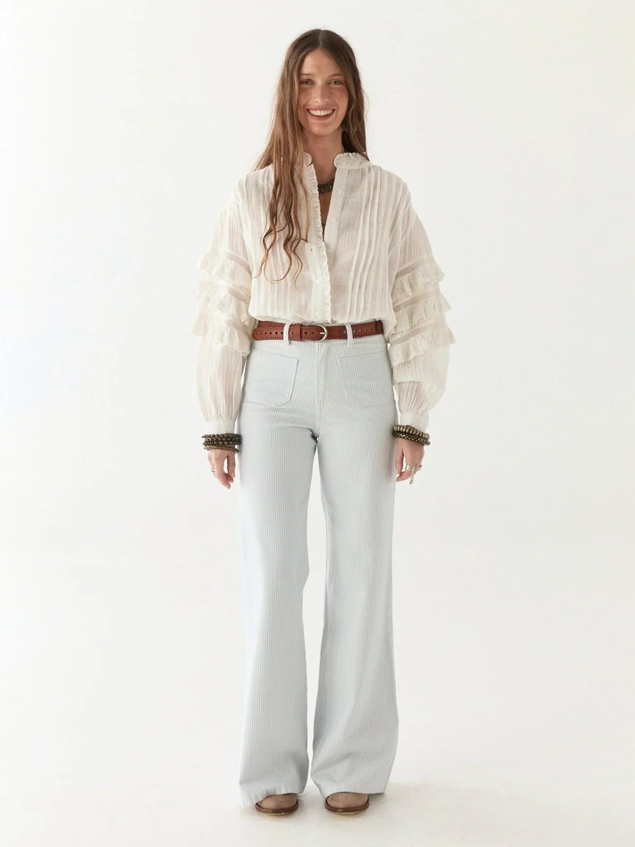 Pantalon EDNA - cargo bleu