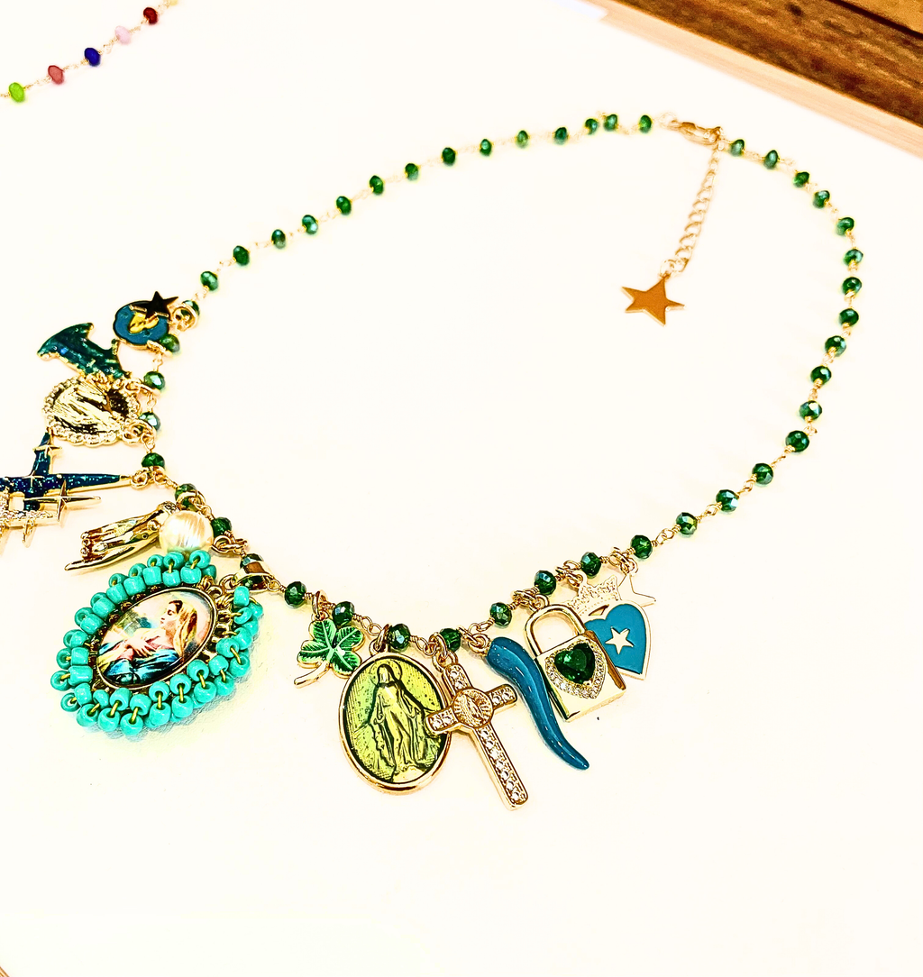 Collier Principessa Verde – Doré 18K