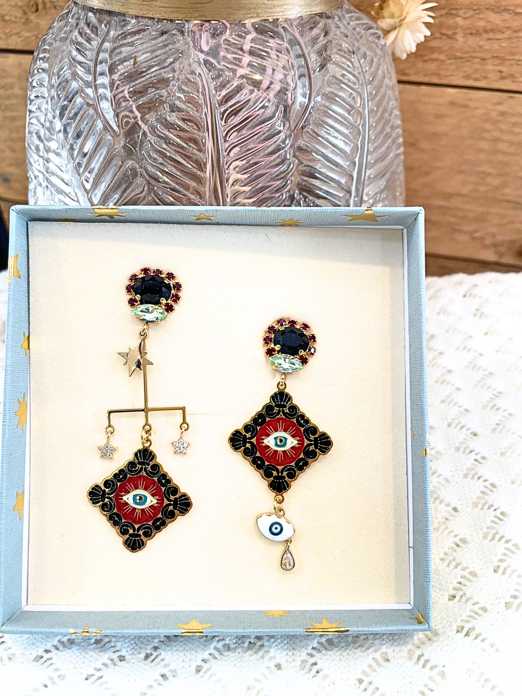 Boucles d’Oreilles Amuleto –  (Plaqué Or 18K)