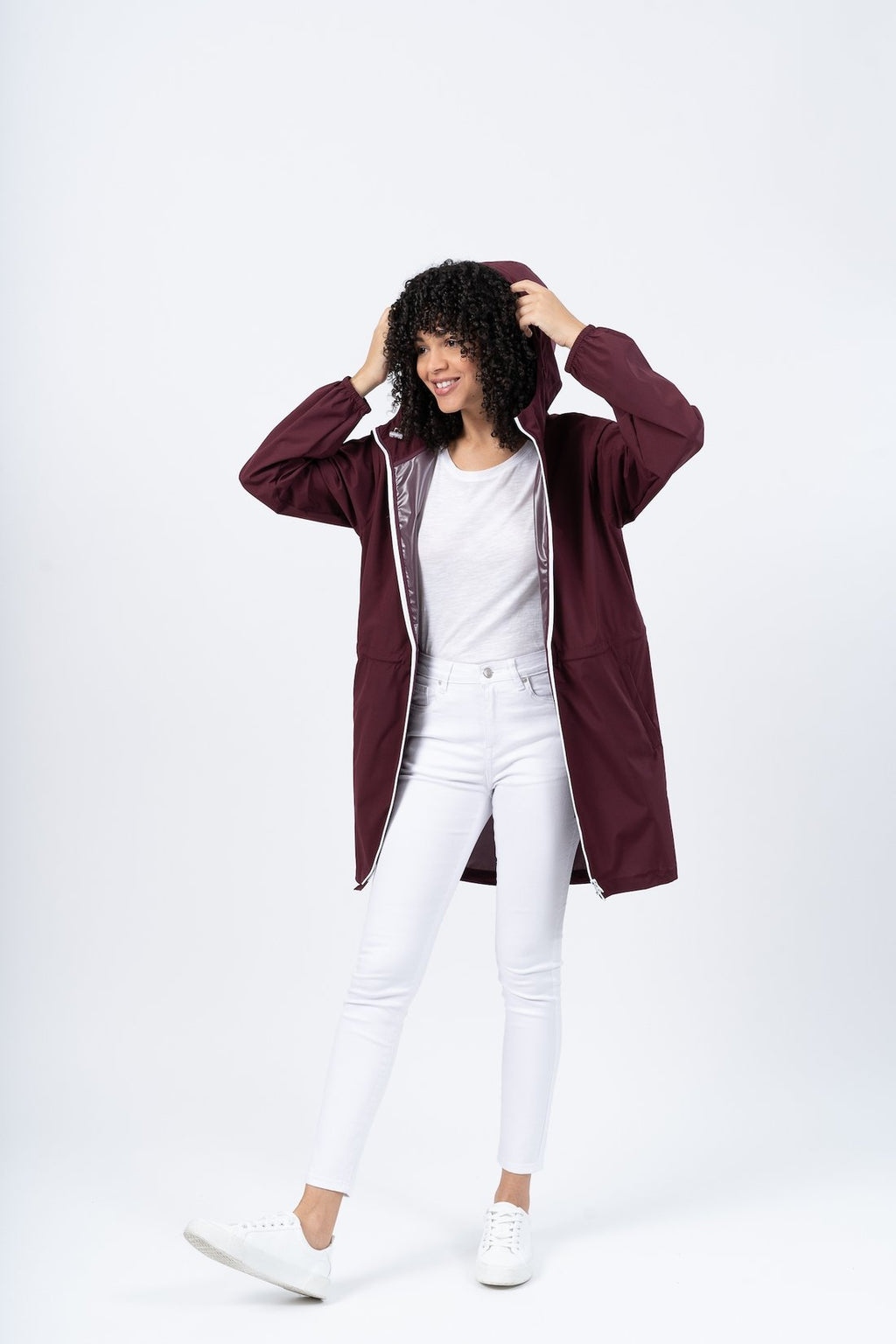 AMELOT COUPE-VENT IMPERMEABLE PRUNE