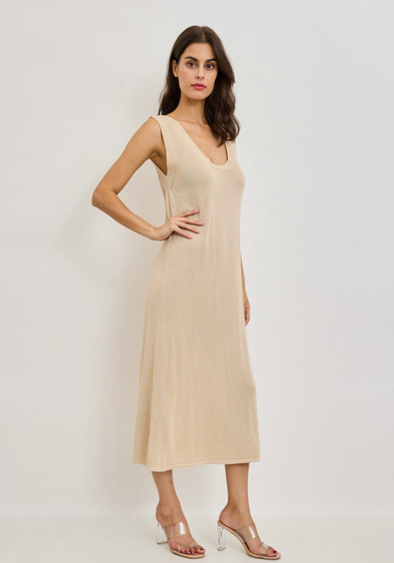 ROBE MAILLE LOU verte