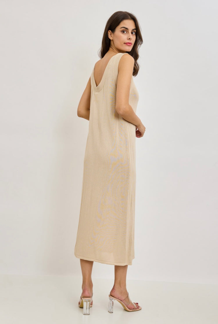 ROBE MAILLE LOU verte