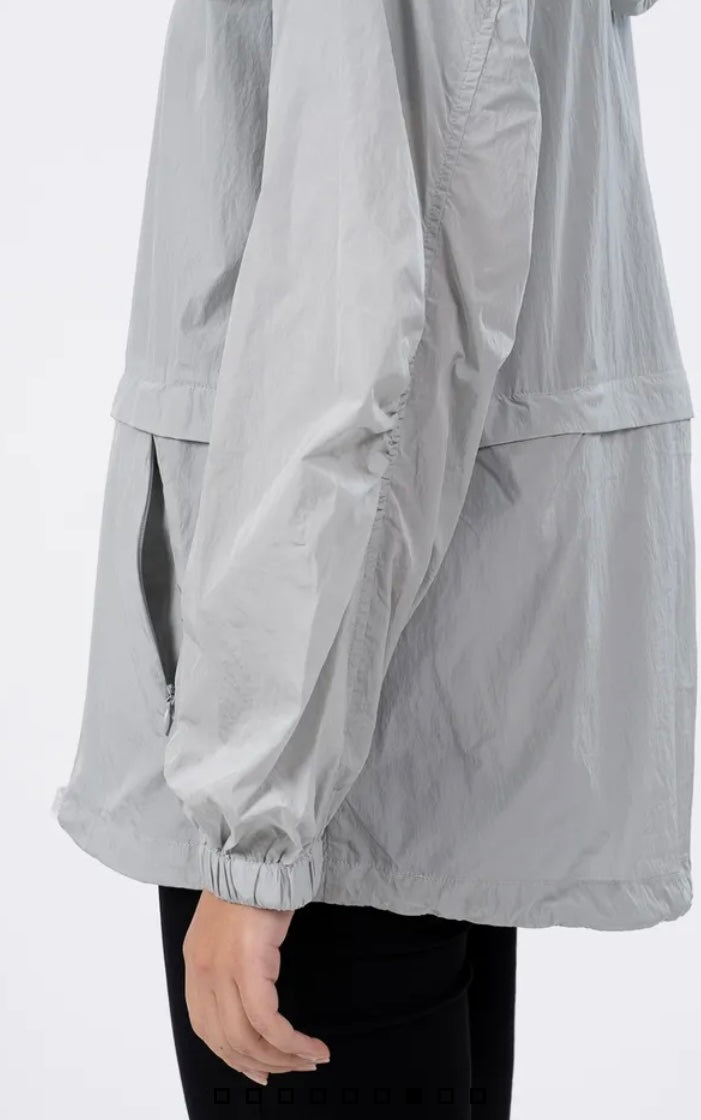 ANORAK COUPE-VENT IMPERMÉABLE PERLE